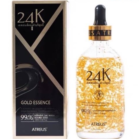 💥ใหม่ Exp.07/2024💥 เอสเซนส์ ทองคำ บริสุทธิ์ 24K 99.9% ATREUS 24K GOLD ESSENCE ( 100ml. )  ลดเลือนริ้