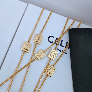 seadada สร้อยข้อมือตัวอักษร LISA 14K letter Bracelets
