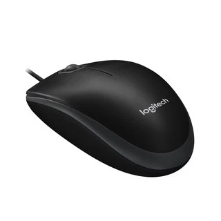 เมาส์ Logitech B100 Optical Mouse Black (USB) เมาส์ทำงาน สำนักงาน
