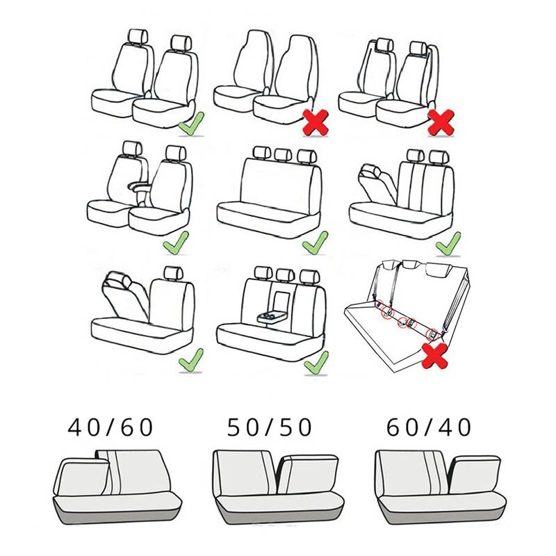 ผู้นำ????Universal Car Seat Cover Full Set Seat Protector Auto Interior Accessories Automotive