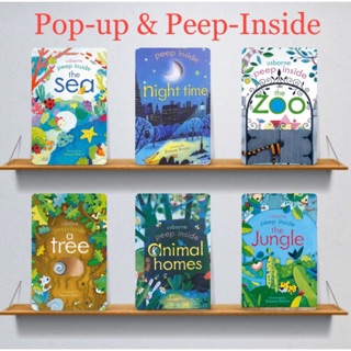 พร้อมส่ง📚หนังสือสำหรับเด็ก📖 Usborne Peep Inside and Die Cut Hold book set