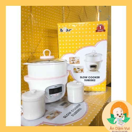 International Bear 1.6l หม้อหุงข้าวโจ๊กช้า, หม้อสตูว์น้ํา, หม้อสตูว์รังนกสําหรับ SAMI KIDS หย่านมสํา