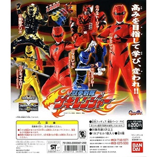 BANDAI Gashapon Figure Gekiranger Power Ranger Set of 6 ชุดไข่ กาชาปอง พาวเวอร์ เรนเจอร์ เกคิเรนเจอร์