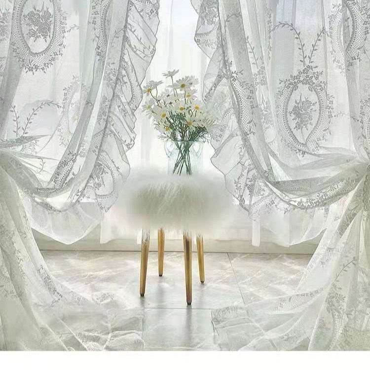 🌈ผ้าม่านพระระเบียงห้องนอนฝรั่งเ ผ้าม่านลูกไม้ - รูปที่ 6