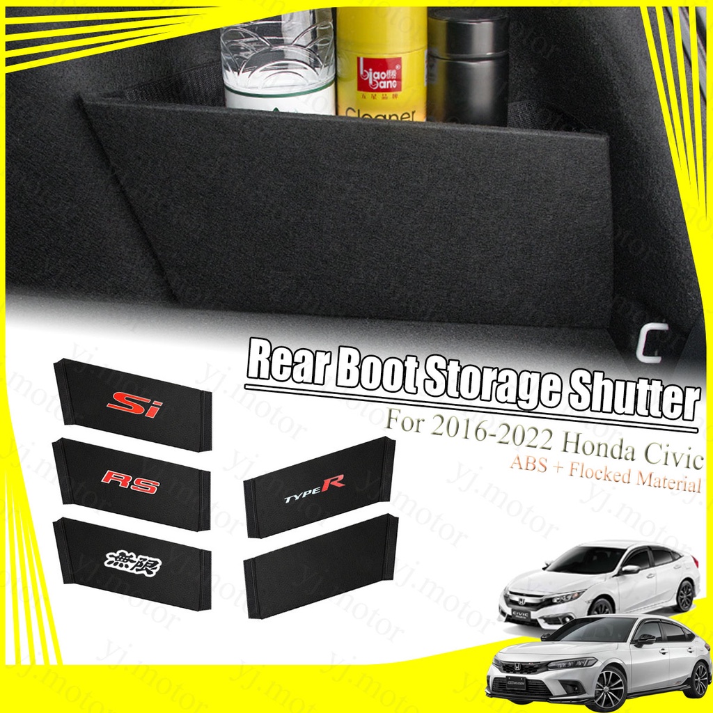 กล่องเก็บของท้ายรถยนต์ ABS สําหรับ Honda Civic FC FK Rear Boot Shutter 2022 Civic FE 2016-2021