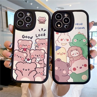 เคสโทรศัพท์มือถือหนัง ลายการ์ตูนไดโนเสาร์ สําหรับ OPPO A16 A3S A5 A31 A5S A12E A7 A12 F9 F11 A53 A95 A74 A54 A33 A9 2020 A15 A15S A52 A92