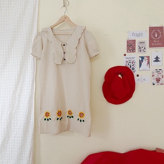 เดรสผ้าฝ้าย Sunflower dress II