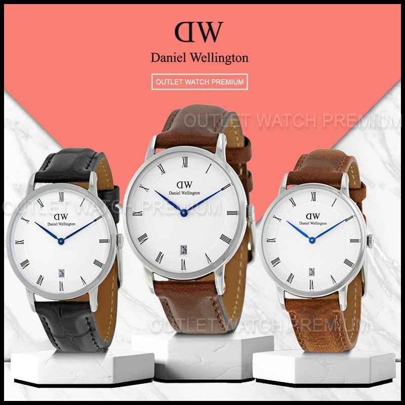 DANIEL WELLINGTON ของแท้100% 1133DW , DW00100098 34 MM นาฬิกาแบรนด์เนม นาฬิกาผู้หญิงผู้ชาย สินค้าพร้อมจัดส่ง OWD210