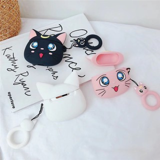 เคสซิลิโคนกันกระแทกสำหรับใส่หูฟังลายการ์ตูนแมว airpods 1 2 pro 3 case cute cartoon Luna cat