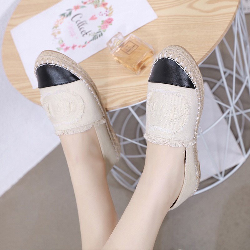 รองเท้าทรงสวม Espadrilles cavas K8990 (ใหญ่กว่าปกติ ลด1ไซส์)