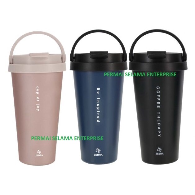 Thailand แก้วน้ําสุญญากาศ Zebra 0.5L 500ml Cuppuccino 112703