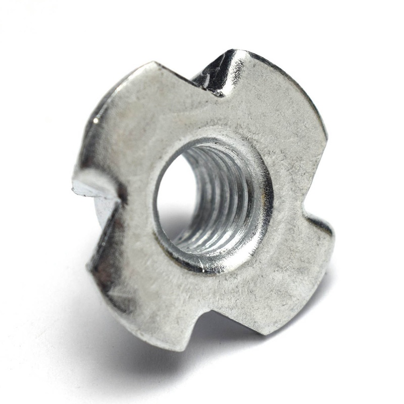 ถั่วโลหะ M8 Captive T Nuts Pronged Tee สําหรับถั่ว 50 ชิ้น gouyu77.th