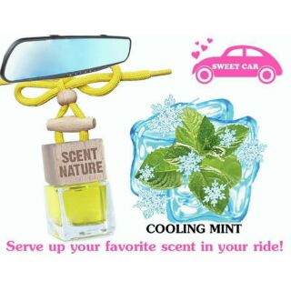 car air fresheners "scentnature"
น้ำหอมปรับอากาศภายในรถยนต์ กลิ่น คูลลิ่ง มินท์