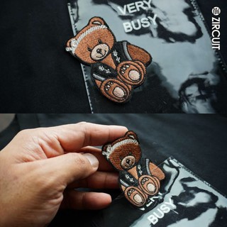 ZIRCUIT เสื้อยืดแขนสั้น OVERSIZE cotton100% รุ่น POCKET BEAR