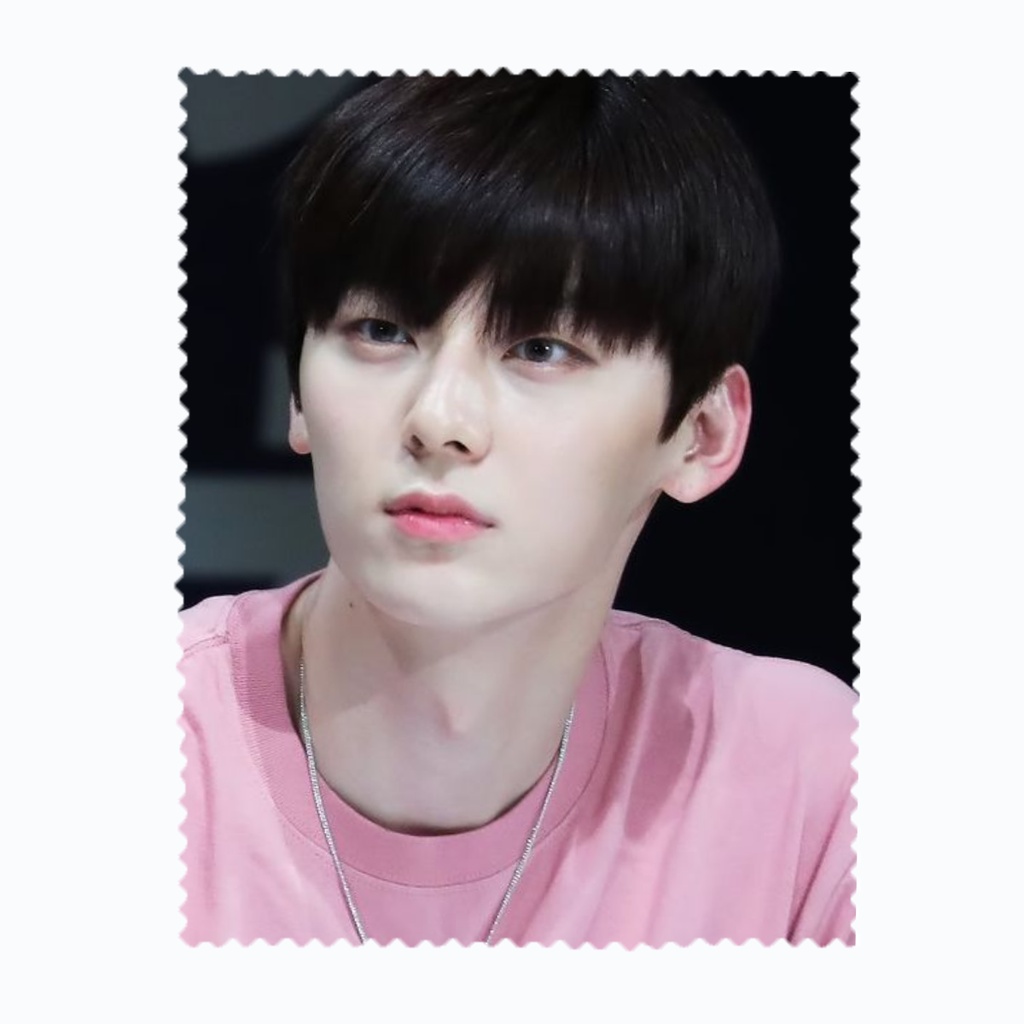 ผ้าเช็ดแว่นตา เช็ดเลนส์ ผ้าไมโครไฟเบอร์ นักร้องเกาหลี K-pop ฮวัง มิน-ฮย็อน Hwang MinHyun wanna one N