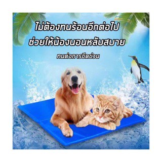ที่นอนเจลเย็น แผ่นเจลเย็นสุนัข ที่นอนเจลเย็น แมว เจลเย็นหมานอน สินค้าดี ราคาถูก พร้อมส่งในประเทศไทย ขนาด XS-L  90*50cm