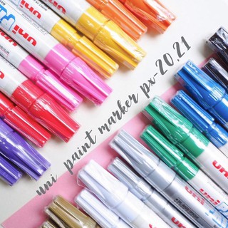 ปากกา Uni PAINT Marker PX-20 ชนิดหัวกลม ขนาดเส้น 2.2 - 2.8 mm.