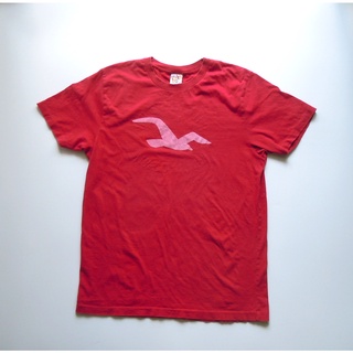 เสื้อยืดมือสอง Hollister T-Shirt สีแดง Size L