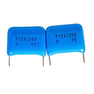 124J 250V 0.12uf  ตัวเก็บประจุ ไมลาร์ Mylar Capacitor (Price for 1 piece)