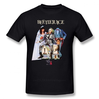 เสื้อยืดผ้าฝ้าย พร้อมส่ง เสื้อยืดแขนสั้น ผ้าฝ้าย 100% พิมพ์ลาย Beetlejuice Beetlejuice แนวสตรีท หลากสี สําหรับผู้ชาย และ