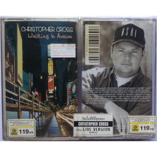 Cassette Tape เทปคาสเซ็ตเพลง Christopher Cross Walking In Avalon อัลบั้ม + แสดงสด 2 ม้วนคู่ ลิขสิทธิ์ ซีล