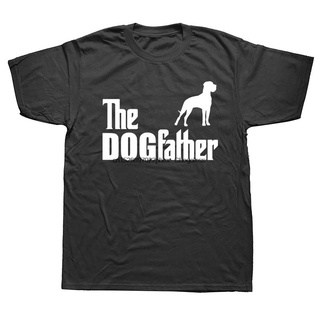 T-shirt  เสื้อยืดลําลอง แขนสั้น พิมพ์ลาย The Dogfather Great Dane Pet Dog Zomer สําหรับผู้ชายS-5XL