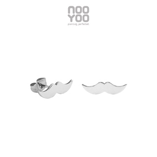 NooYoo ต่างหูสำหรับผิวแพ้ง่าย MUSTACHE Surgical Steel