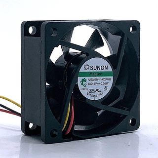 2pcs Sunon HA60251V4-1000U-G99 60mm 6025 60X60X25mm 12V 0.36W Maglev Low Power Mute Silent Low Noise Cooling Fan