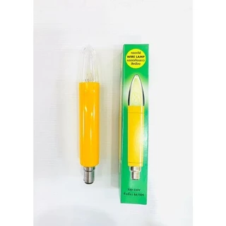 หลอดเทียนยาว/สั้น 15W ขั้วเขี้ยว B15 สีแดง/ สีเหลือง (แสงสีวอร์ม) คละยี่ห้อ