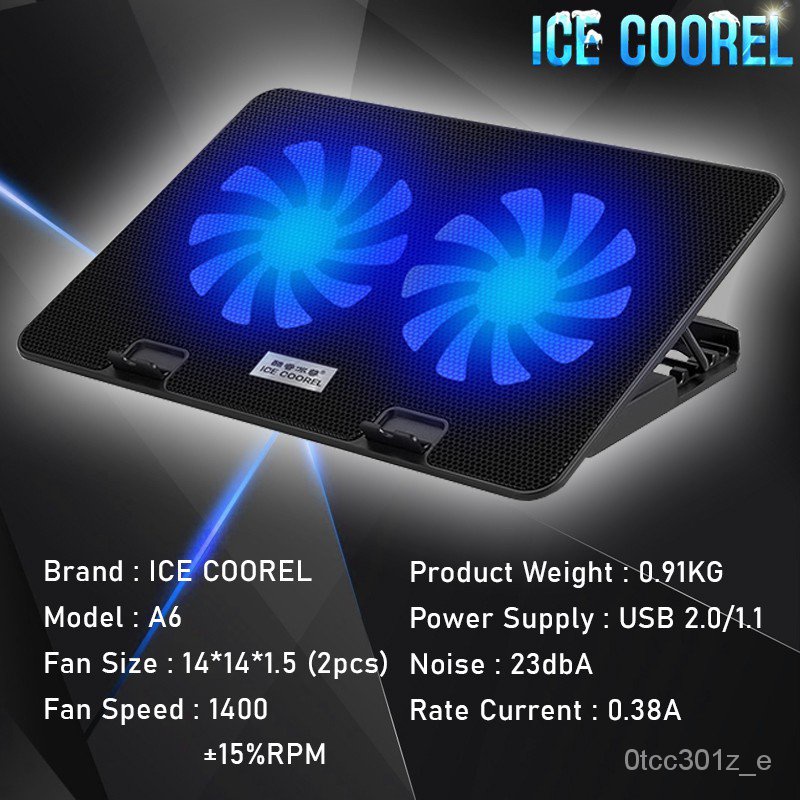 iKW6 ICE COOREL Ice Cooling Technology Blue Lighting Cooler Pad 2 6