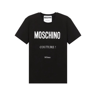 Moschino เสื้อยืดคอกลม แขนสั้น ผ้าฝ้าย สําหรับผู้ชาย ZPA0719 2040 1485