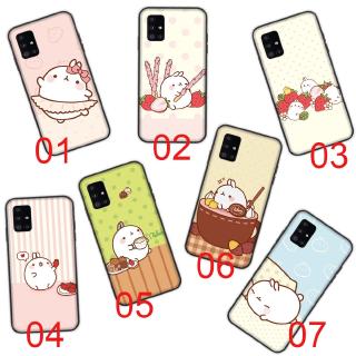 เคสโทรศัพท์มือถือแบบนิ่ม ลาย Molang สีดํา สําหรับ OPPO Reno 4Z 3 4 2 2F 4F 2Z SE Pro Lite