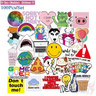 100Pcs/Set ❉ Ins - VSCO Fashion Vibes สติ๊กเกอร์ ❉ DIY Mixed Luggage Laptop Skateboard Doodle Decals สติ๊กเกอร์