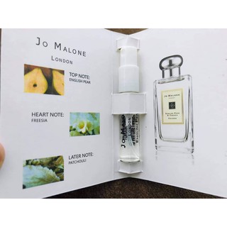 น้ำหอม ตัวเทส แบรนด์แท้ ขนาด 2ml  💕💕 Jo Malone English Pear &amp; Freesia Cologne