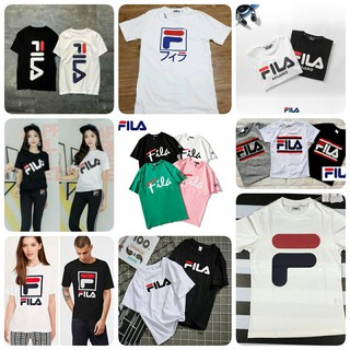 เสื้อครอบครัว ลายแบรนด์ FILA ระบุลายในแชท ไม่มีป้ายคอ ป้ายแขน ราคาพิเศษ