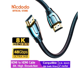Mcdodo สายเคเบิล HDMI 2.1 8K 60Hz เข้าได้กับ 4K 120Hz 48Gbps HDCP2.2 HDMI สําหรับ PS4 Splitter Switch Audio CA-843