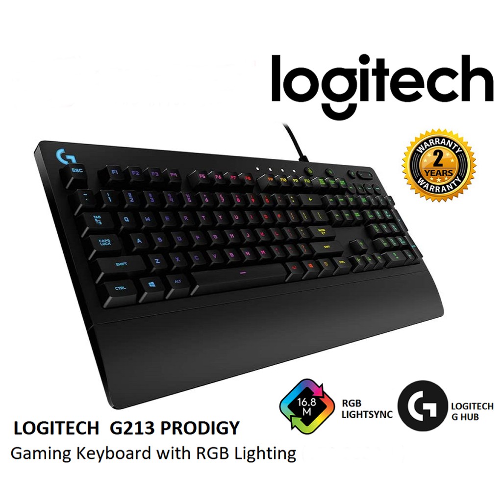Keyboard logitech g213 prodigy gaming membrane