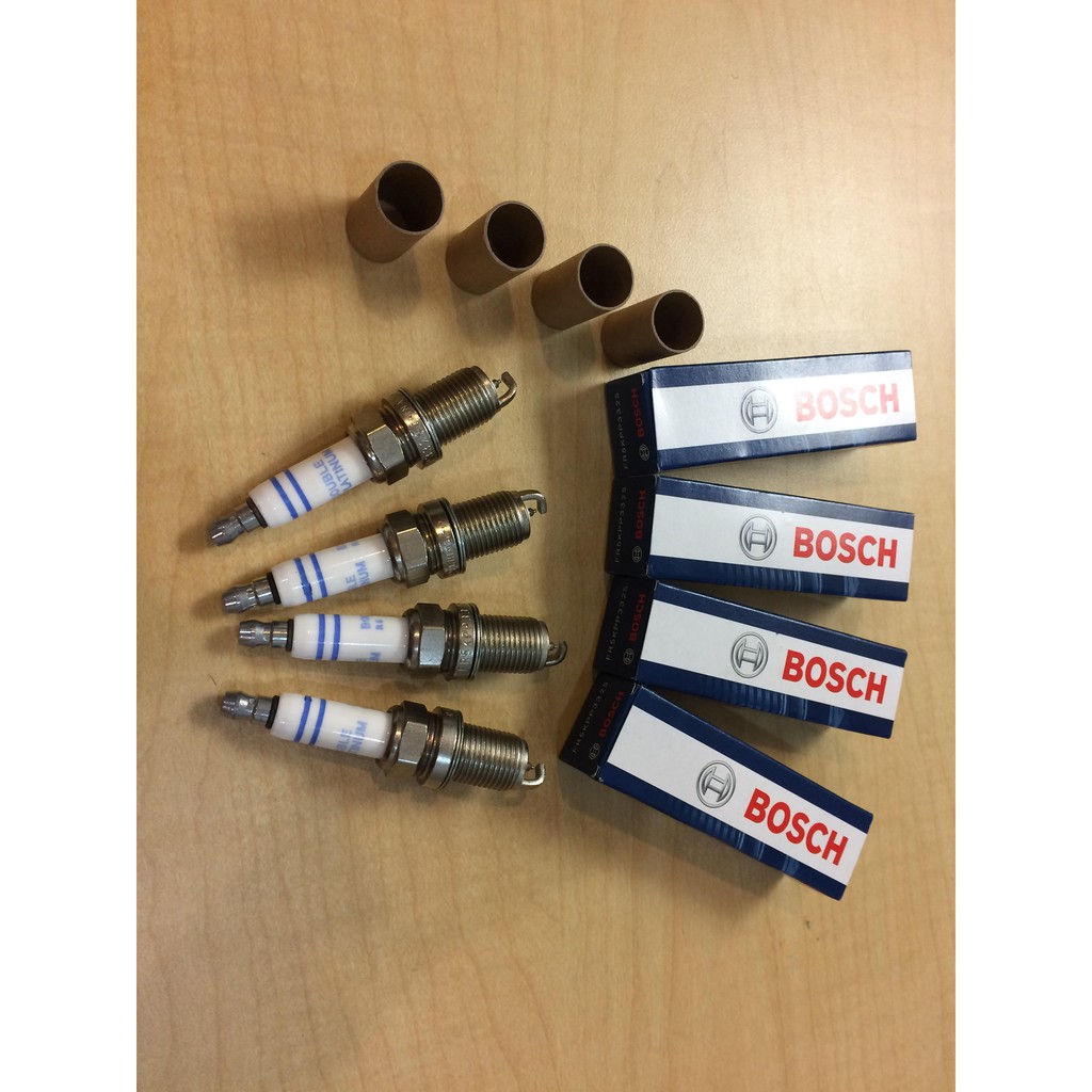 BOSCH DOUBLE PLATINUM SPARK PLUG VW AUDI A4 B8 A5 A6 C6 C7 Q3 Q5 TT EOS GOLF GTi PASSAT 1.8 2.0 SCIR