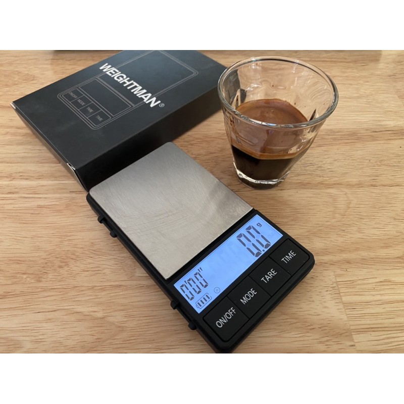 Weightman เครื่องชั่งดิจิตอลขนาดเล็ก พร้อมฟังก์ชั่นจับเวลา Cafelat