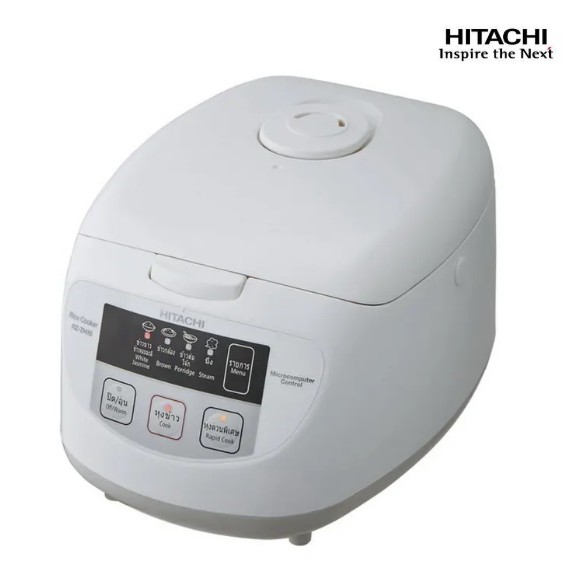 HITACHI หม้อหุงข้าวดิจิตอล 1 ลิตร รุ่น RZ-ZH10 W สีขาว