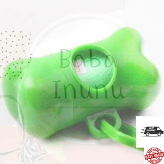 Poop Waste Feces Dung Disposal Plastic Bag & Refill Rolls สําหรับคุกสุนัขและสัตว์เลี้ยง * * (สีเขียว