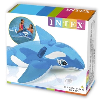 INTEX ห่วงยางปลาโลมา เป่าลม สีฟ้า ลิขสิทธิ์แท้ INTEX โลมา ฟ้า