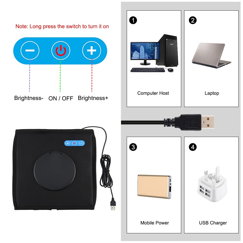 PULUZ 25CM กล่องไฟถ่ายภาพ สตูดิโอถ่ายภาพ กล่องถ่ายรูปสินค้า กล่องสำหรับถ่ายภาพ พร้อมไฟ LED ปรับไฟได้ พร้อมฉากหลัง12สี