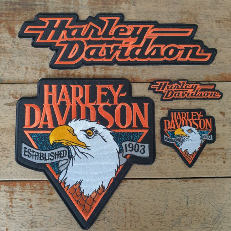 แพทช์เย็บปักถักร้อย Harley Davidson [Large Size] 42 .
