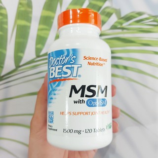 เอ็มเอสเอ็ม MSM with OptiMSM 1,500 mg 120 Tablets (Doctors Best®)