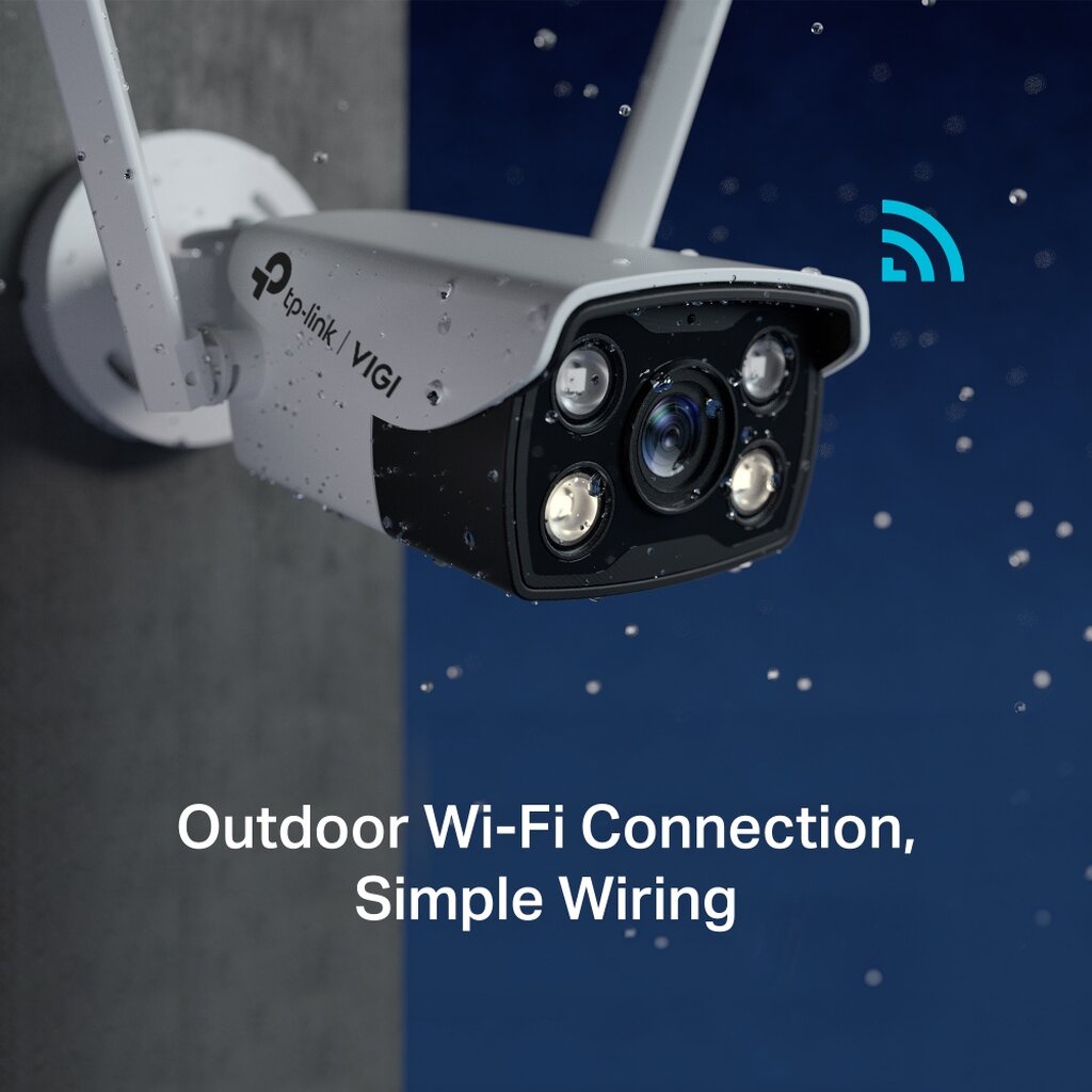 🛵มีส่งด่วน💨 TP-LINK VIGI C340-W 4MM 4MP OUTDOOR FULLCOLOR WIFI CAMERA กล้องวงจรปิด รับประกัน 3 ปี