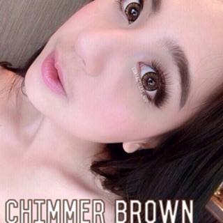 ส่งฟรี❗️คอนแทคเลนส์ Chimmer Brown