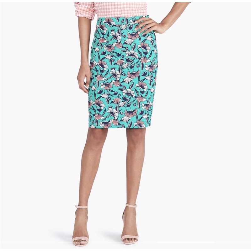 กระโปรง Jcrew ทรงดินสอสีเขียว