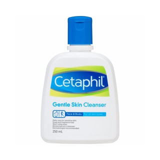 Cetaphil Gentle Skin Cleanser  250 ml.  เซตาฟิล เจนทิล สกิน คลีนเซอร์  250 มล. ผลิตภัณฑ์ทำความสะอาดผิวหน้าและผิวกาย