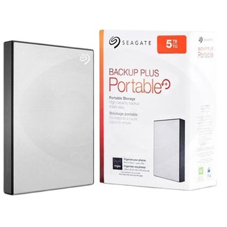 Seagate (ฮาร์ดดิสก์พกพา) Hard Drive Backup HDD External 5TB Backup Plus Portable 2.5(STHP5000401) Silver/warranty3